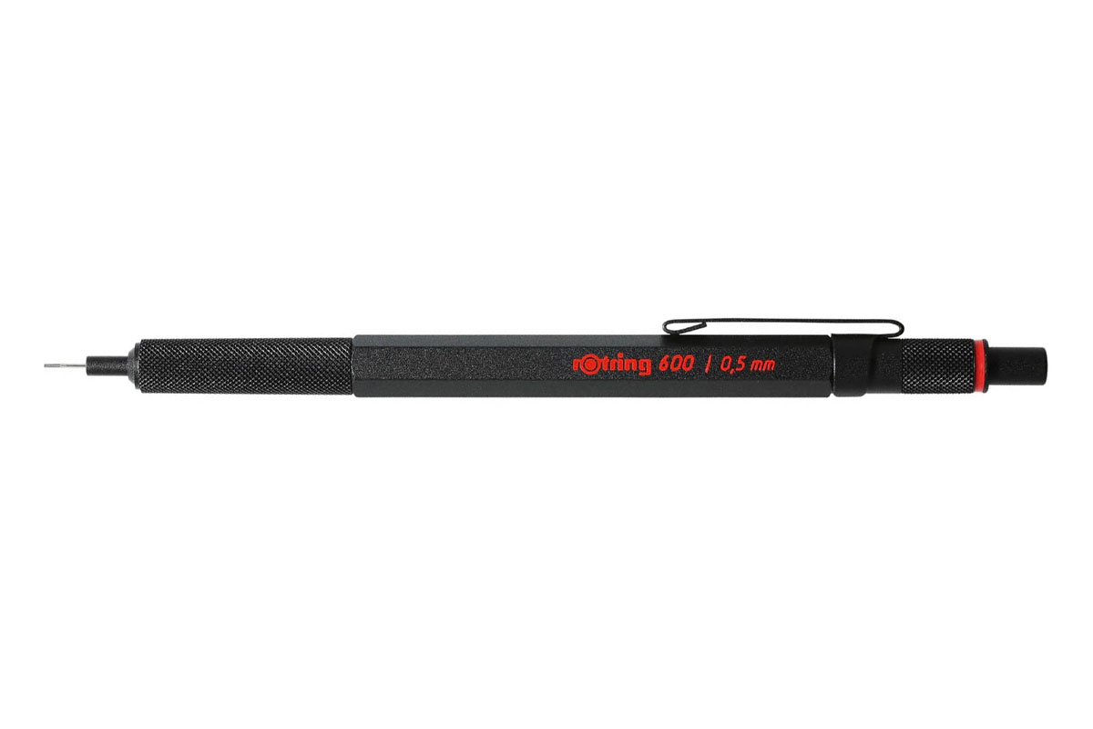 Rotring 600 0.5mm Zwart Vulpotlood